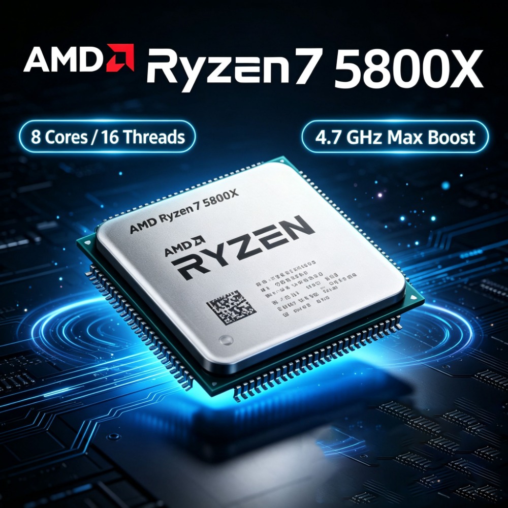 Amd Cpu Ryzen 7 - Processador AMD Ryzen 7 5800X de