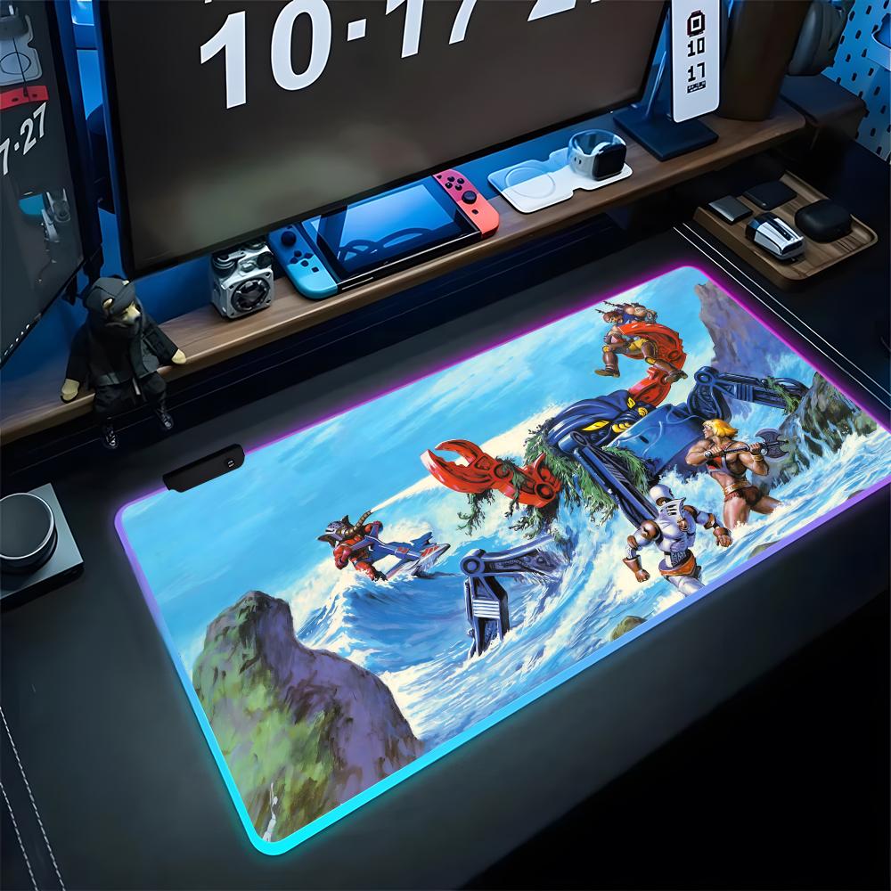 Mouse Pad Gamer RGB He-Man Mas - Gaming Keyboard No Rgb avaliação e preço
