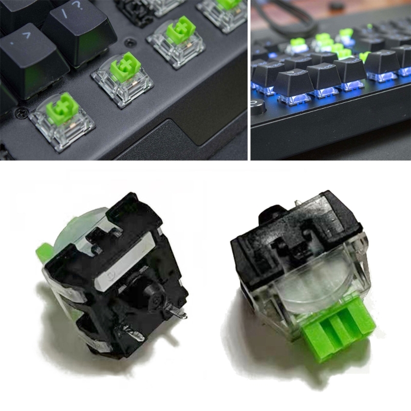 2pcs 3Pin Verde RGB Switches p - Gaming Keyboard No Rgb avaliação e preço