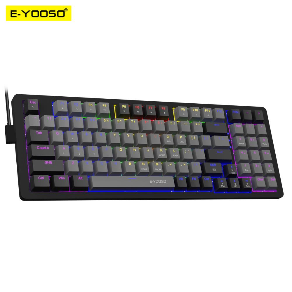 E-YOOSO Z94 Teclado mecânico p - Keyboard Gaming Blue Switch avaliação e preço
